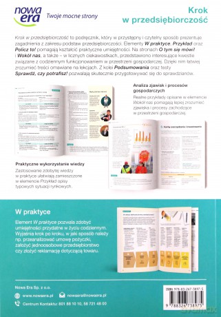 Nowe podstawy przedsiębiorczości krok w przedsiębiorczość era podręcznik liceum i technikum 68412 - Zbigniew Makieła, Tomasz Rachwał [KSIĄŻKA]