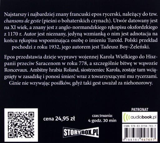 Pieśń o Rolandzie - Autor nieznany [AUDIOBOOK]