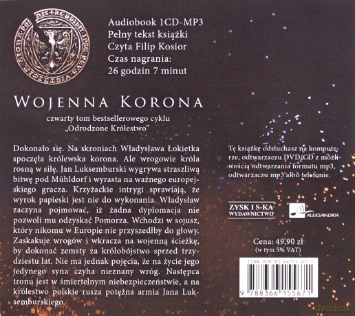Wojenna korona - Elżbieta Cherezińska [AUDIOBOOK]