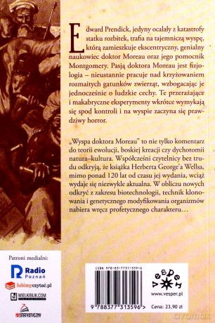 Wyspa doktora Moreau - Herbert George Wells [KSIĄŻKA]