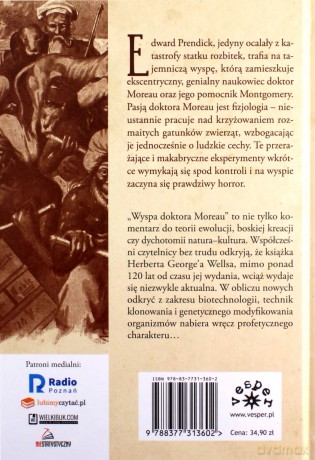 Wyspa doktora Moreau - Herbert George Wells [KSIĄŻKA]