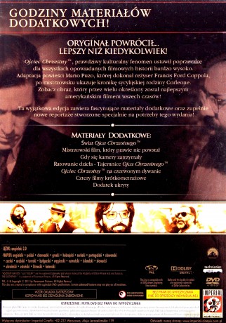 Ojciec Chrzestny - Uzupełnienie [DVD]
