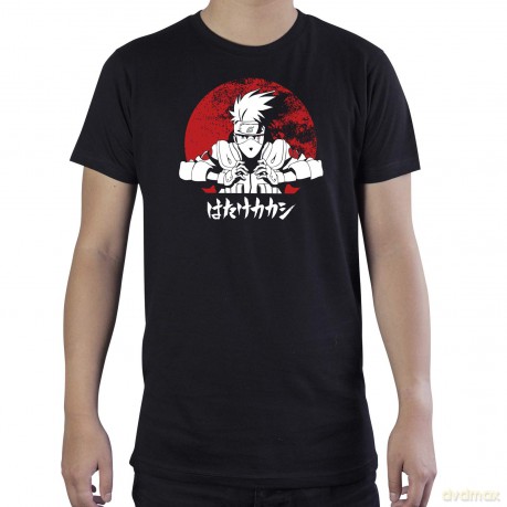 NARUTO SHIPPUDEN Tshirt Kakashi man SS black basic XXL