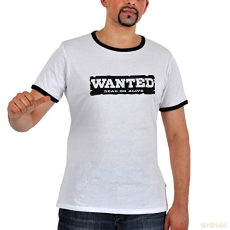 ONE PIECE Tshirt Dead or Alive man SS white fashion M
