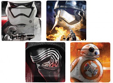 STAR WARS EPVII Plates Characters #1 (4 pcs) (Gwiezdne Wojny)