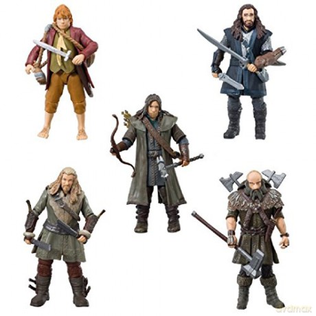THE HOBBIT Pack of 5 Action Figures Assortment 9 cm