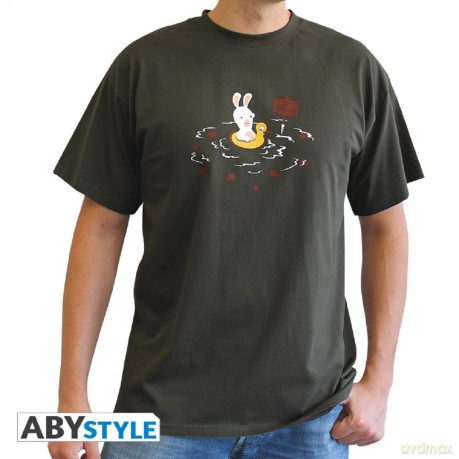 LAPINS CRETINS Tshirt Piranha man SS kaki basic L