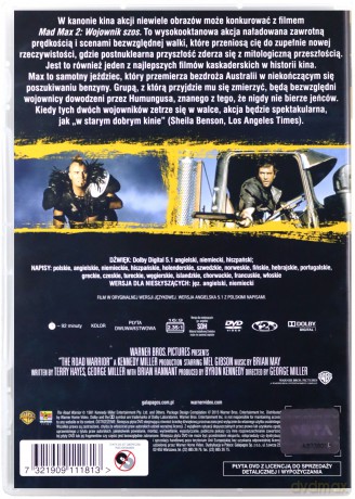 Mad Max 2. Wojownik szos [DVD]