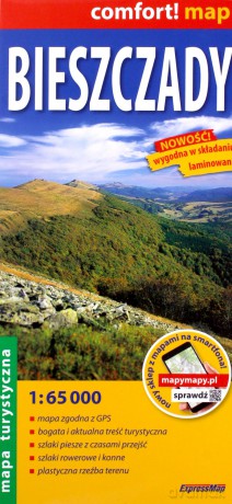Bieszczady mapa turystyczna 1:65 000