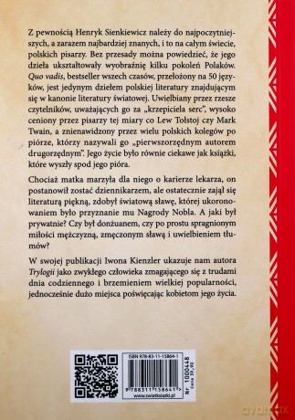 Henryk Sienkiewicz dandys i celebryta - Iwona Kienzler [KSIĄŻKA]