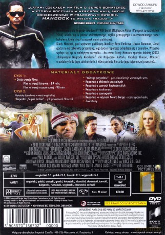 Hancock wersja bez cenzury [2DVD]