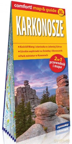 Karkonosze 2w1: przewodnik i mapa XL