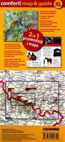 Karkonosze 2w1: przewodnik i mapa XL