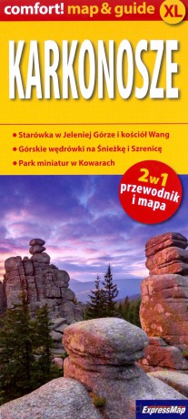 Karkonosze 2w1: przewodnik i mapa XL