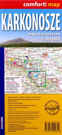 Karkonosze laminowana mapa turystyczna 1:30 000