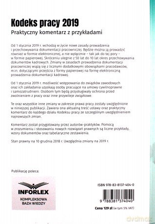 Kodeks Pracy 2019 [KSIĄŻKA]