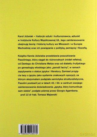 Koncepcja języka rzeczywistości Pier Paolo Pasoliniego - Karol Jóźwiak [KSIĄŻKA]