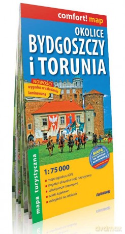 Okolice Bydgoszczy i Torunia comfort! map laminowana mapa turystyczna
