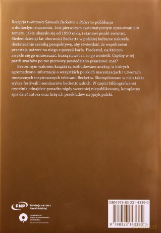 Recepcja twórczości Samuela Becketta w Polsce - Ewa Brzeska [KSIĄŻKA]