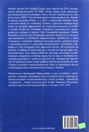 Stosunki międzynarodowe w Europie 1945-2019 - Stanisław Parzymies [KSIĄŻKA]