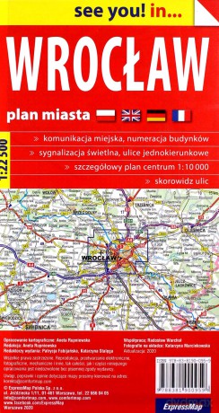Wrocław plan miasta 1:22 500