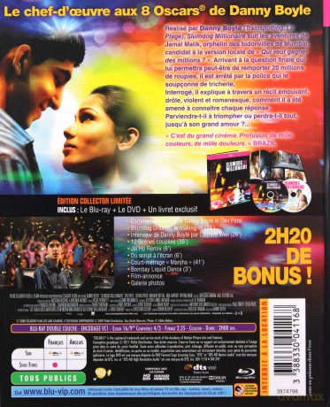 Slumdog Millionaire (Slumdog, milioner z ulicy) [Blu-Ray]+[DVD]