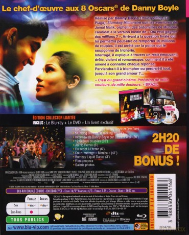 Slumdog Millionaire (Slumdog, milioner z ulicy) [Blu-Ray]+[DVD]