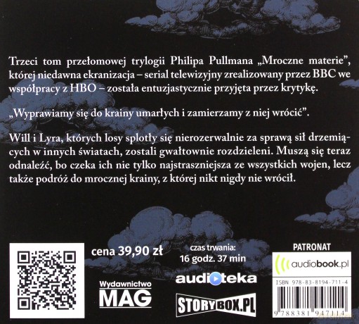 Bursztynowa luneta. Mroczne materie (Tom 3) - Philip Pullman [AUDIOBOOK]