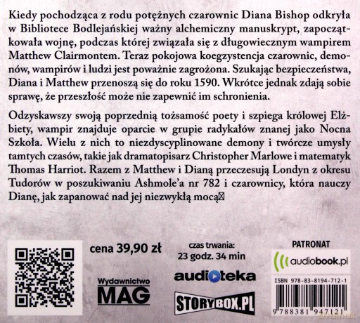 Cień nocy - Deborah Harkness [AUDIOBOOK]