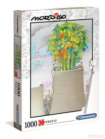 CLEMENTONI 1000 el. Mordillo Kwiaty w kominie (39535) [PUZZLE]