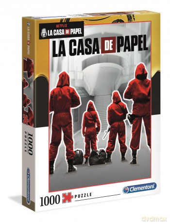 CLEMENTONI 1000 el. Netflix La Casa de Papel (Dom z Papieru) (39532) [PUZZLE]