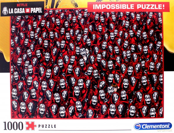 CLEMENTONI 1000 el. Impossible Netflix La Casa de Papel ((Dom z Papieru) (39527) [PUZZLE]