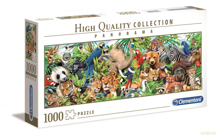CLEMENTONI 1000 el. Panoramiczne HQ Dzika przyroda (39517) [PUZZLE]