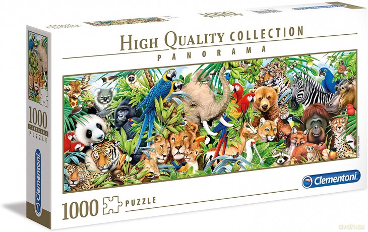 CLEMENTONI 1000 el. Panoramiczne HQ Dzika przyroda (39517) [PUZZLE]