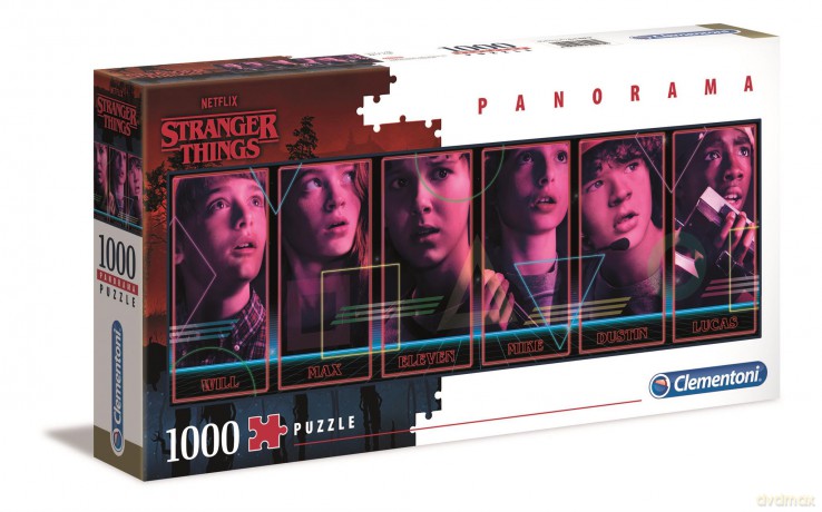 CLEMENTONI 1000 el. Panoramiczne Netflix Stranger Things (39548) [PUZZLE]