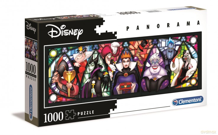 CLEMENTONI 1000 el. Panoramiczne Złoczyńcy (39516) [PUZZLE]