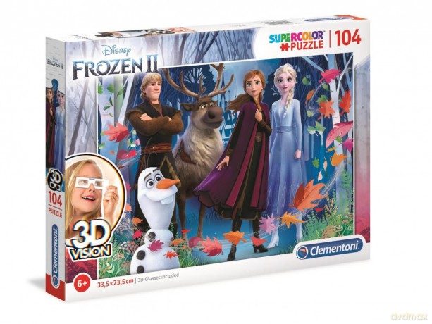 CLEMENTONI 104 el. 3d Vision Frozen 2 (20611) [PUZZLE]