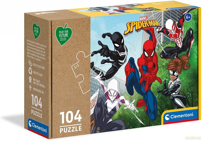 CLEMENTONI 104 el. play for future Spiderman (27151) [PUZZLE]