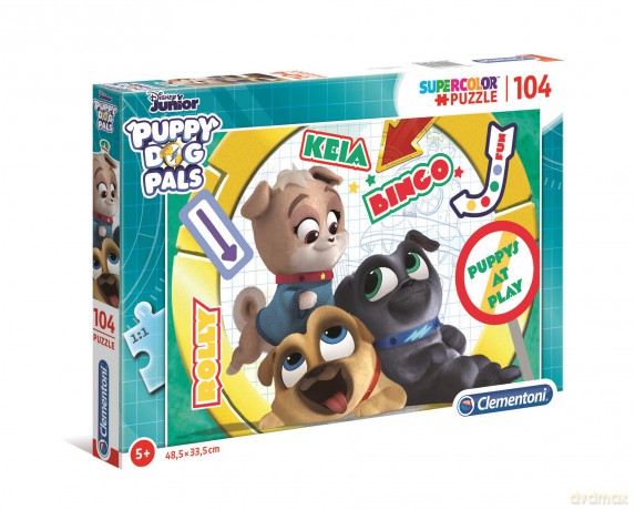 CLEMENTONI 104 el. super kolor Szczeniaki (27147) [PUZZLE]