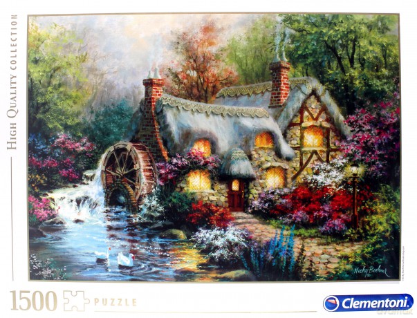CLEMENTONI 1500 el. HQ Dom z młynem (31812) [PUZZLE]