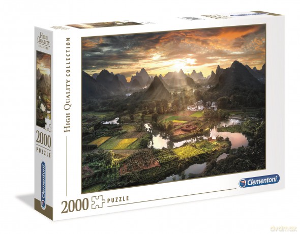 CLEMENTONI 2000 el. HQ Widok z Chin (32564) [PUZZLE]