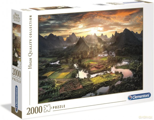 CLEMENTONI 2000 el. HQ Widok z Chin (32564) [PUZZLE]