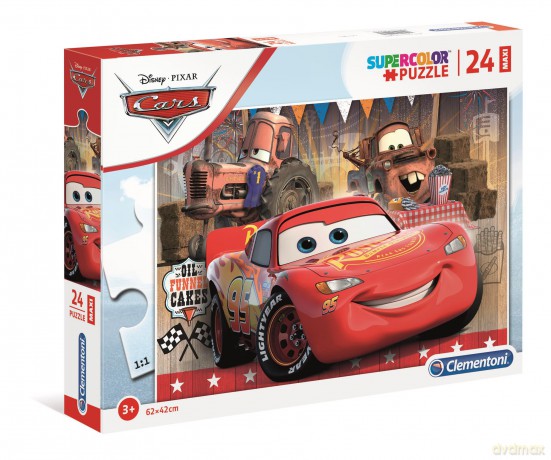 CLEMENTONI 24 el. maxi super kolor Cars (24203) [PUZZLE]