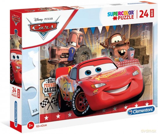 CLEMENTONI 24 el. maxi super kolor Cars (24203) [PUZZLE]