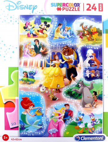 CLEMENTONI 24 el. maxi super kolor Czas na taniec (24204) [PUZZLE]