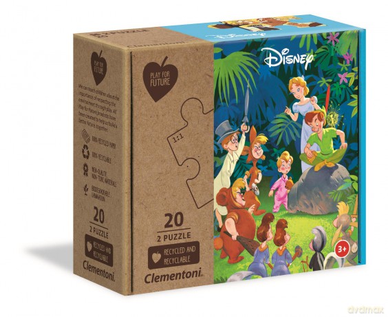 CLEMENTONI 2x20 el. Play for future jungle book + peter pan (24774) [PUZZLE]