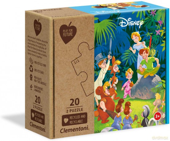 CLEMENTONI 2x20 el. Play for future jungle book + peter pan (24774) [PUZZLE]