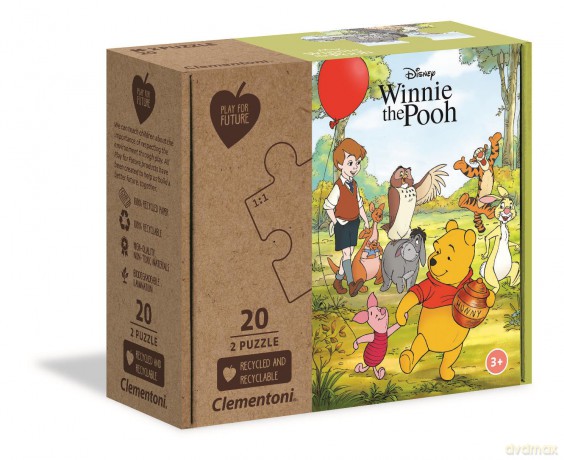 CLEMENTONI 2x20 el. Play for future Kubuś Puchatek (24772) [PUZZLE]
