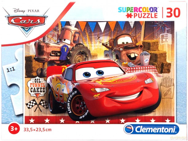 CLEMENTONI 30 el. Super kolor Auta (20255) [PUZZLE]