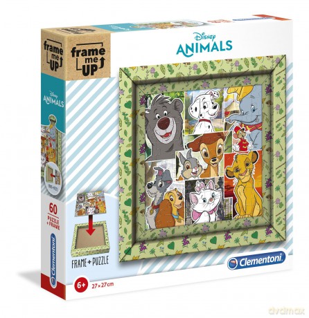 CLEMENTONI 60 el. Frame me up Disney zwierzęta (38804) [PUZZLE]